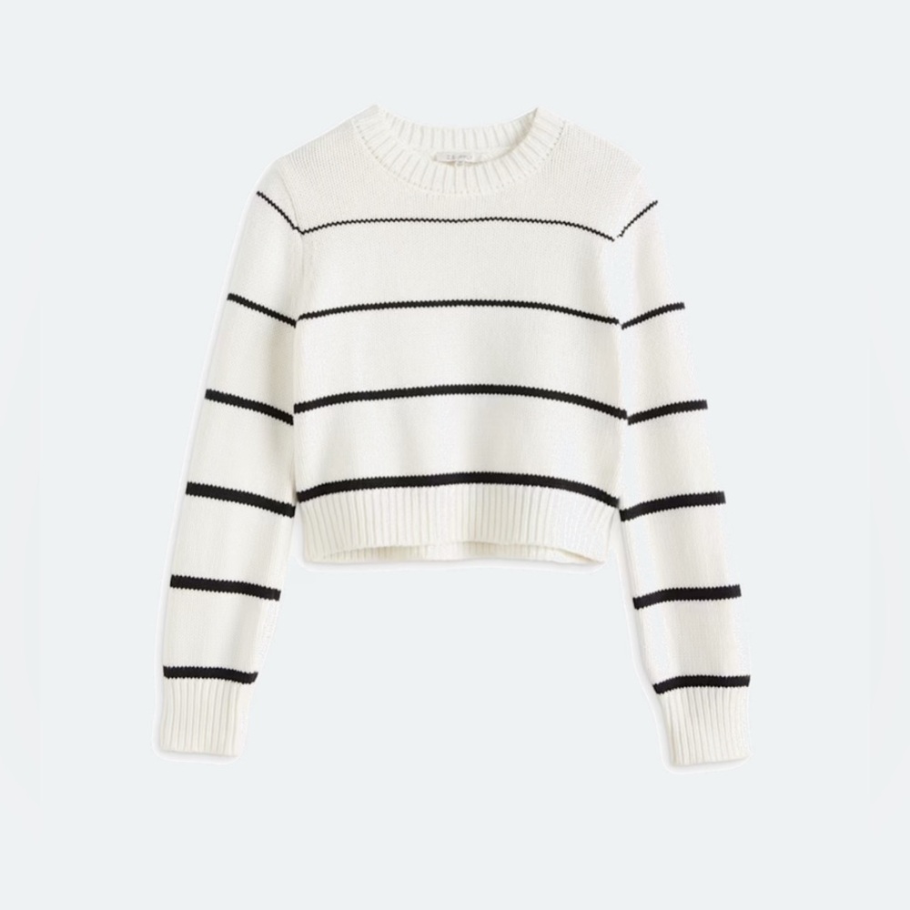 NWT Z Supply Off White Milan Striped Sweater, size M